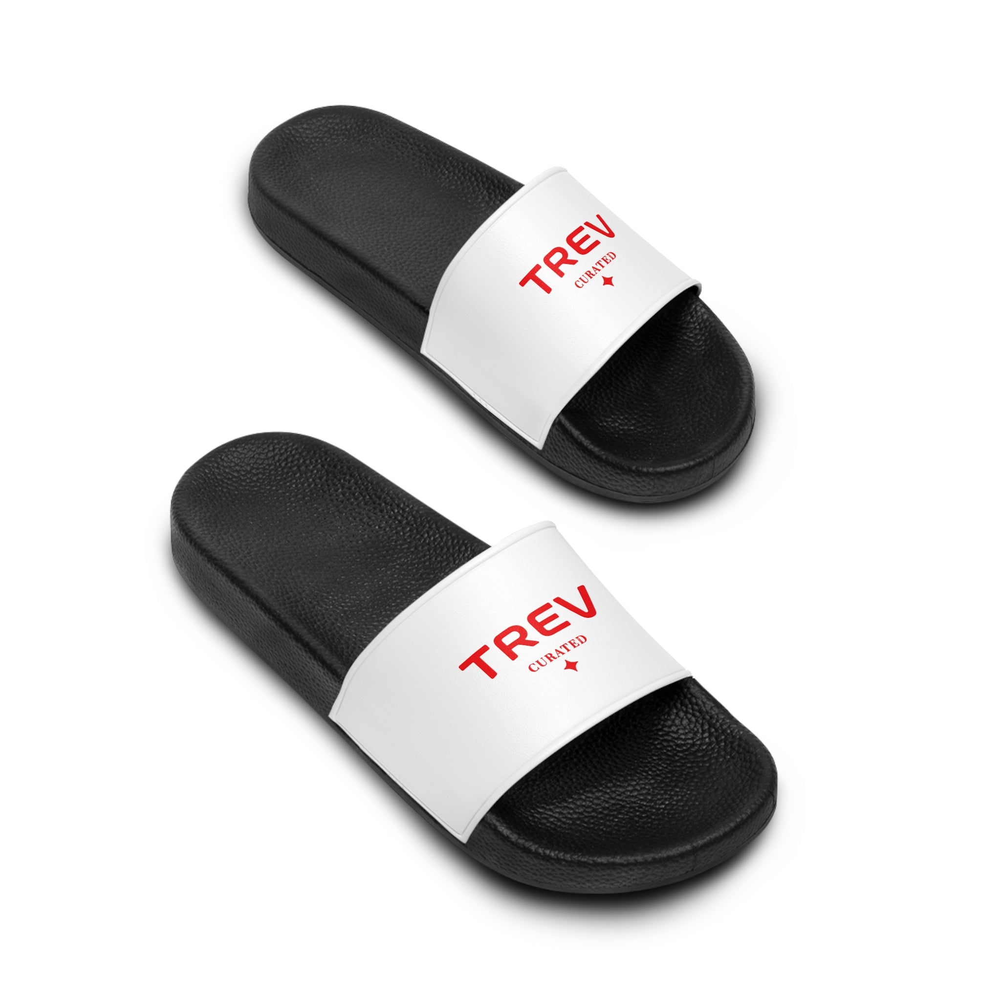 Claques TREV blanches et cyan pour hommes