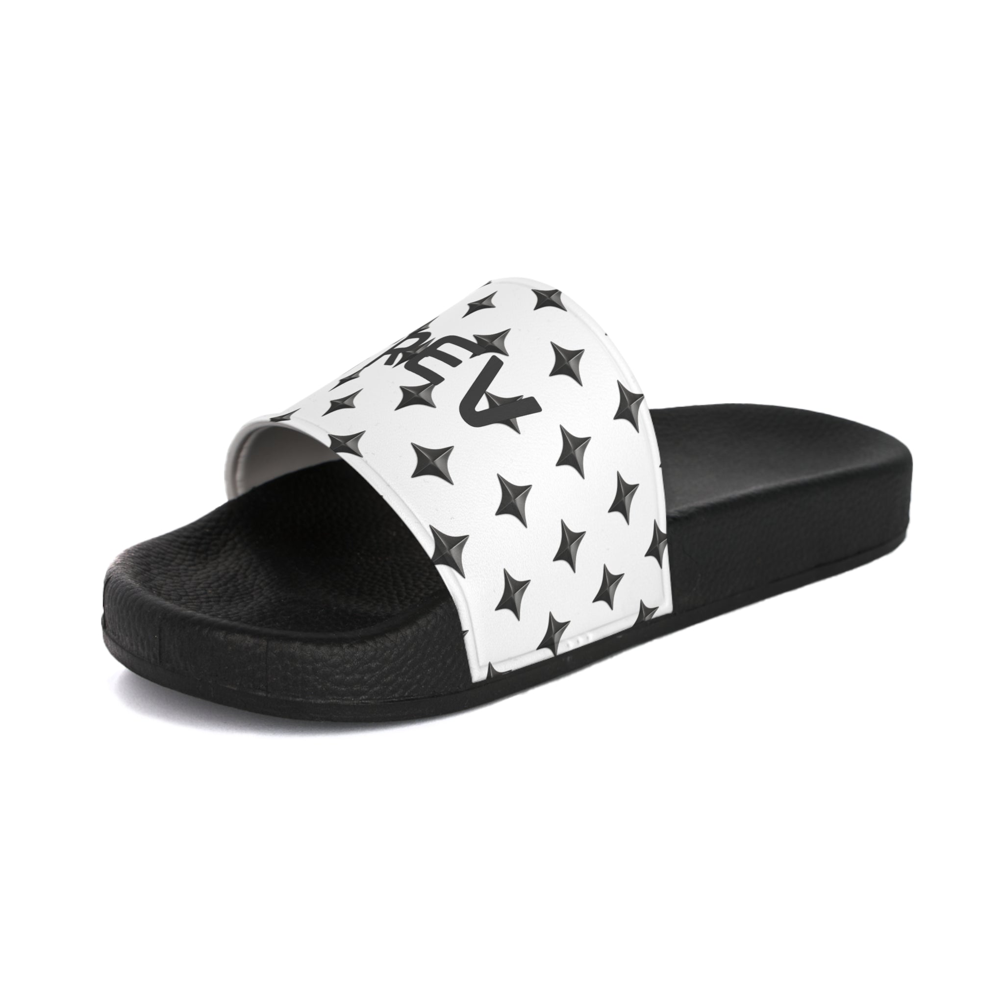TREV Men's White Slide Sandals