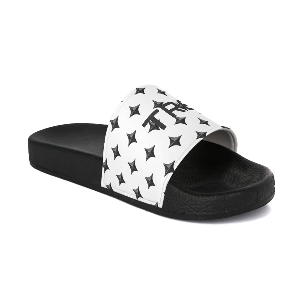 TREV Men's White Slide Sandals