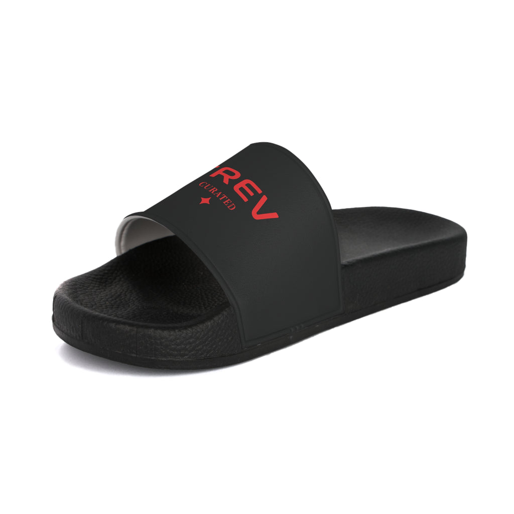 TREV Men's Black Slide Sandals