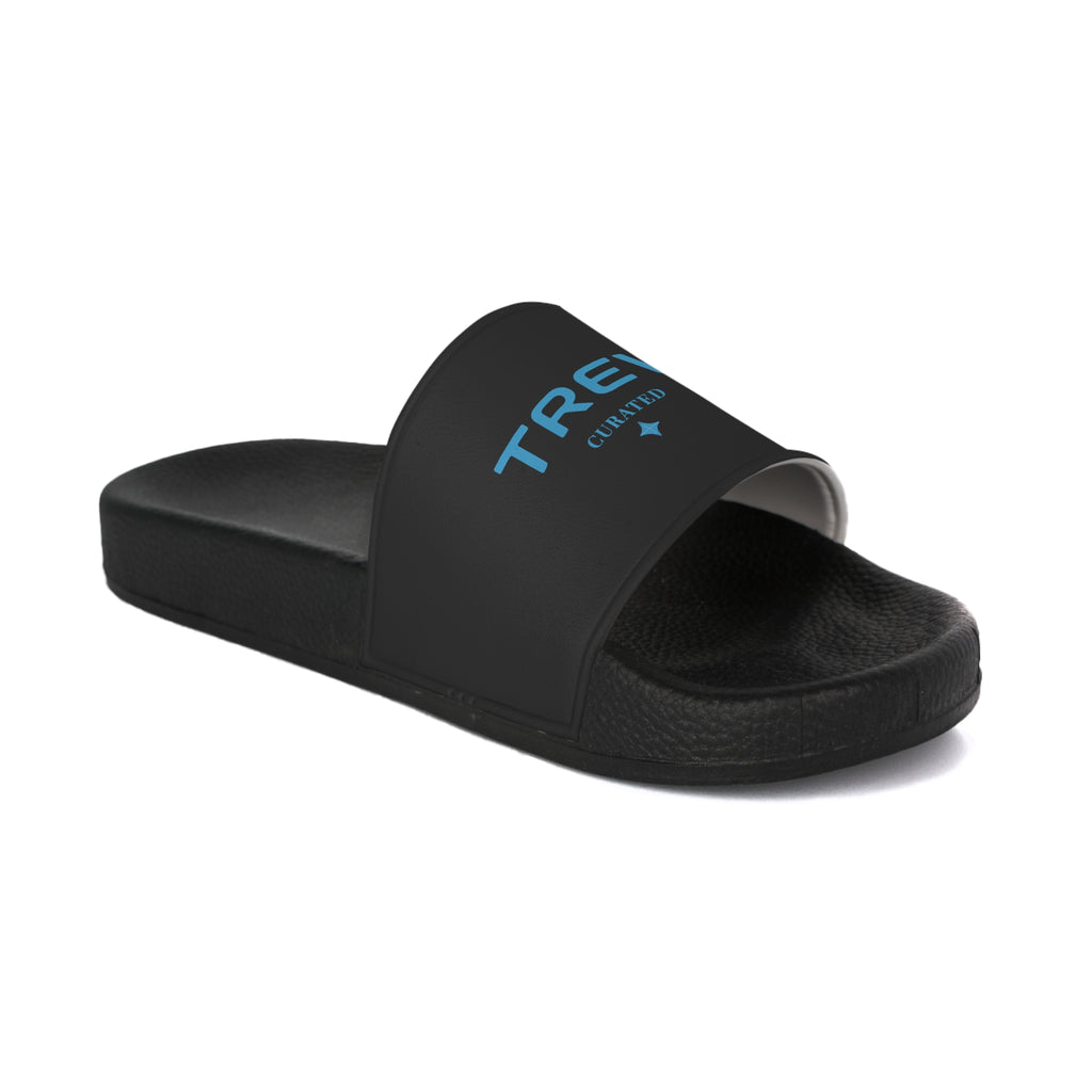 TREV Men's Black Slide Sandals