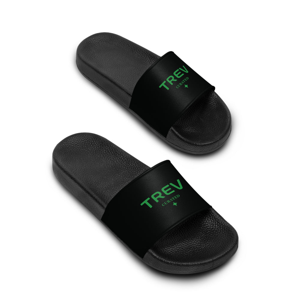 TREV Women's Black Slide Sandals