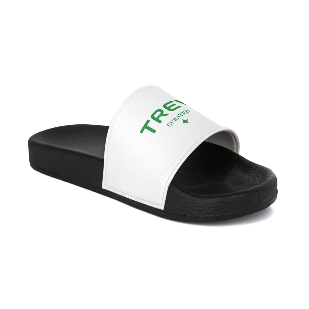 TREV Men's White Slide Sandals