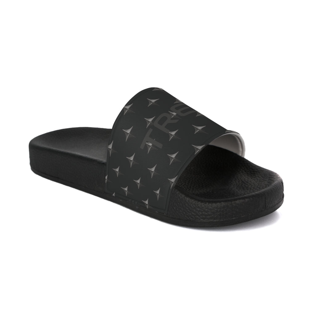 TREV Men's Black Slide Sandals