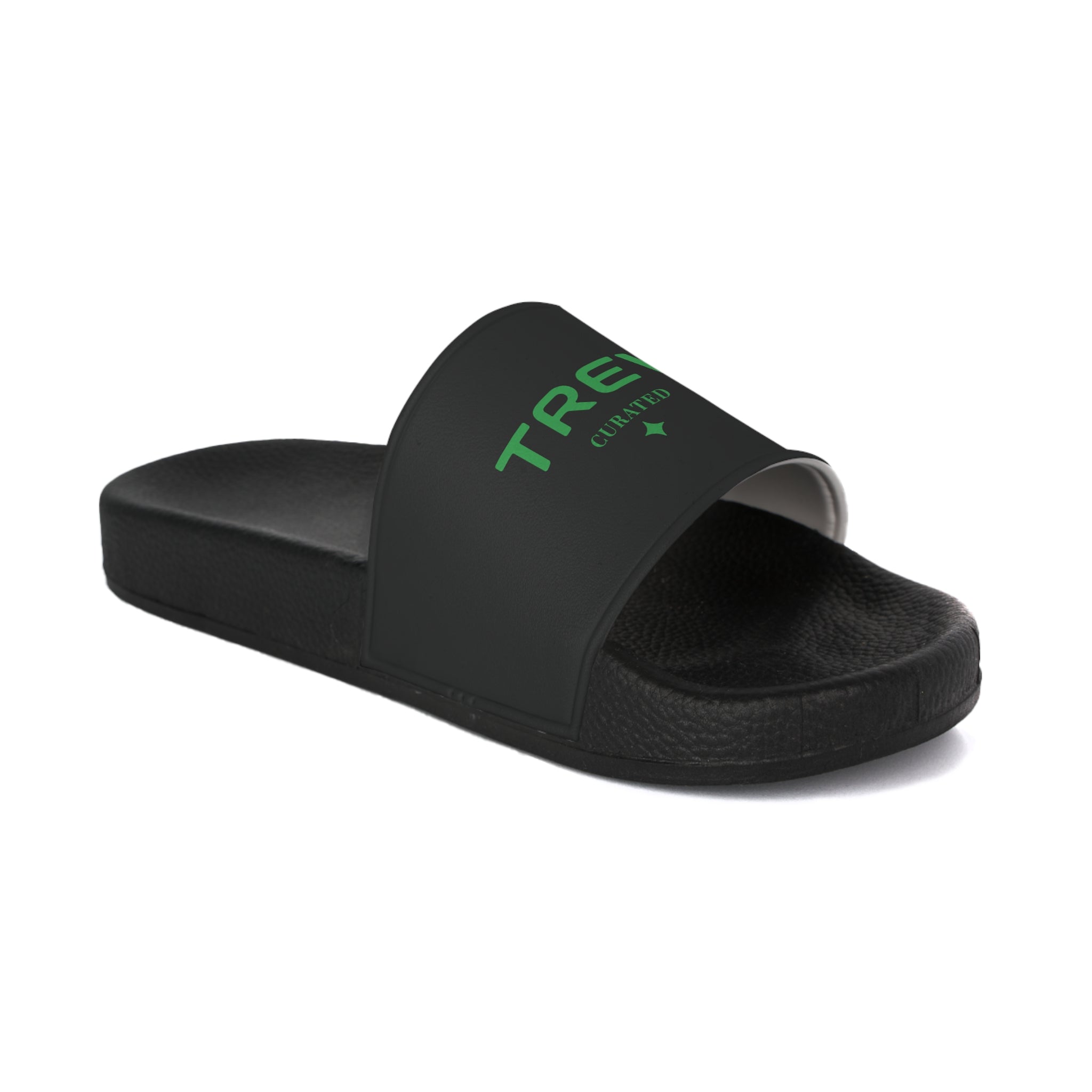TREV Women's Black Slide Sandals
