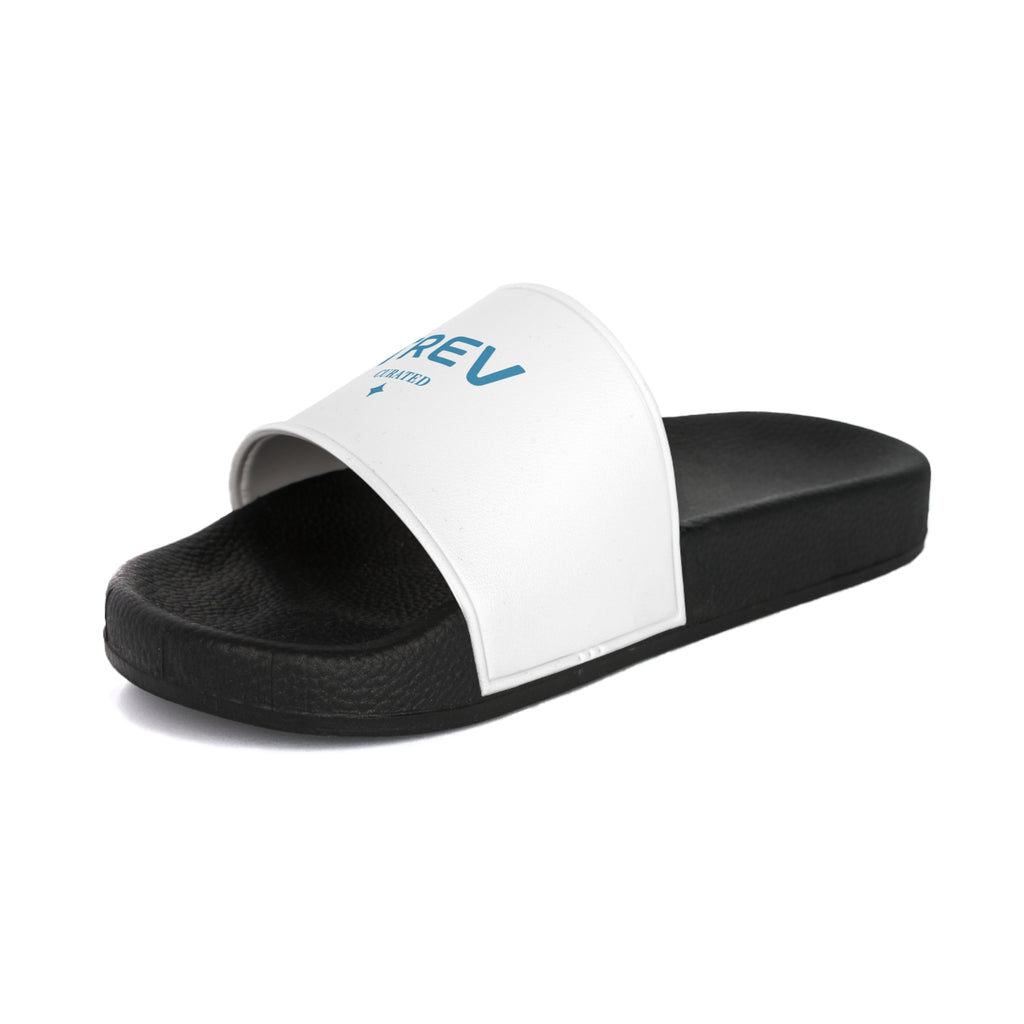 TREV Men's White Slide Sandals