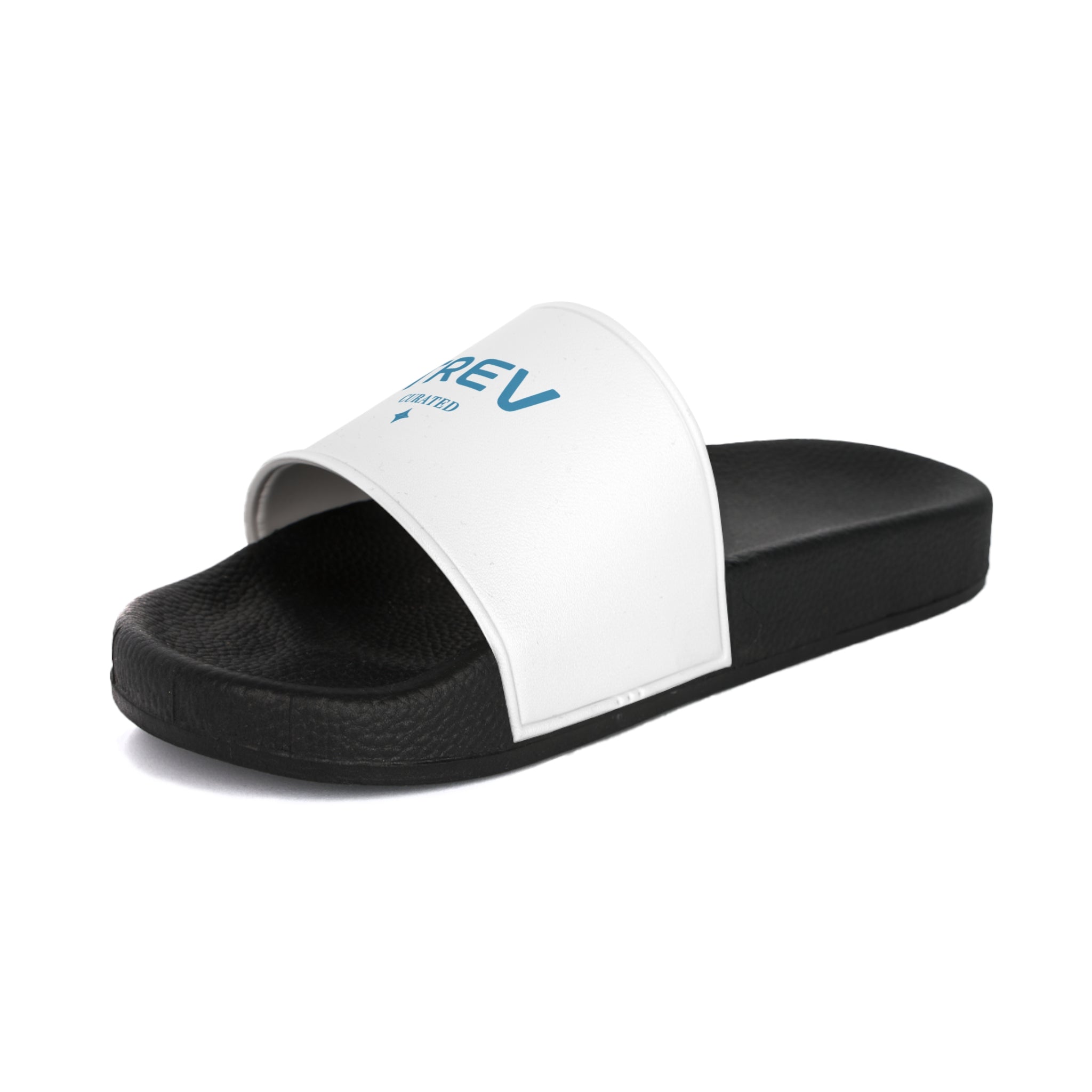 Claques TREV blanches et cyan pour hommes