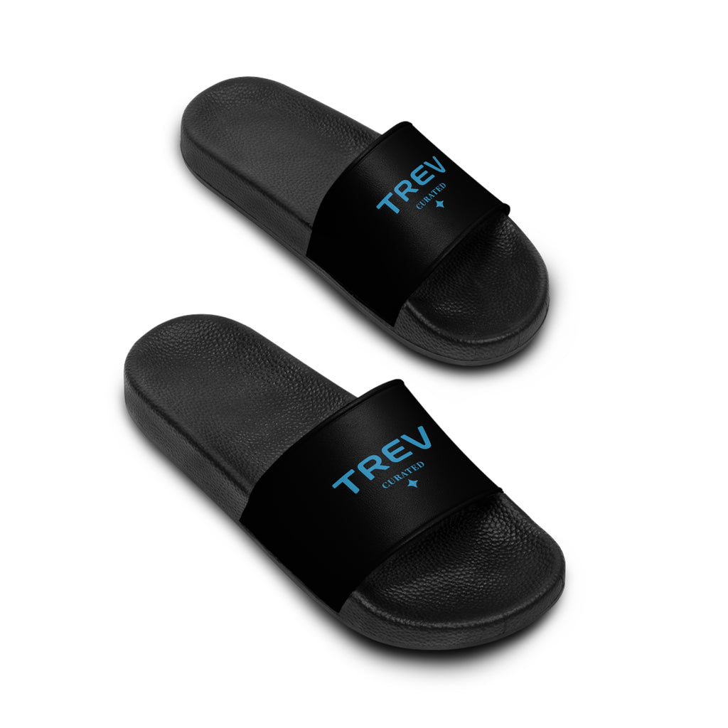 TREV Men's Black Slide Sandals