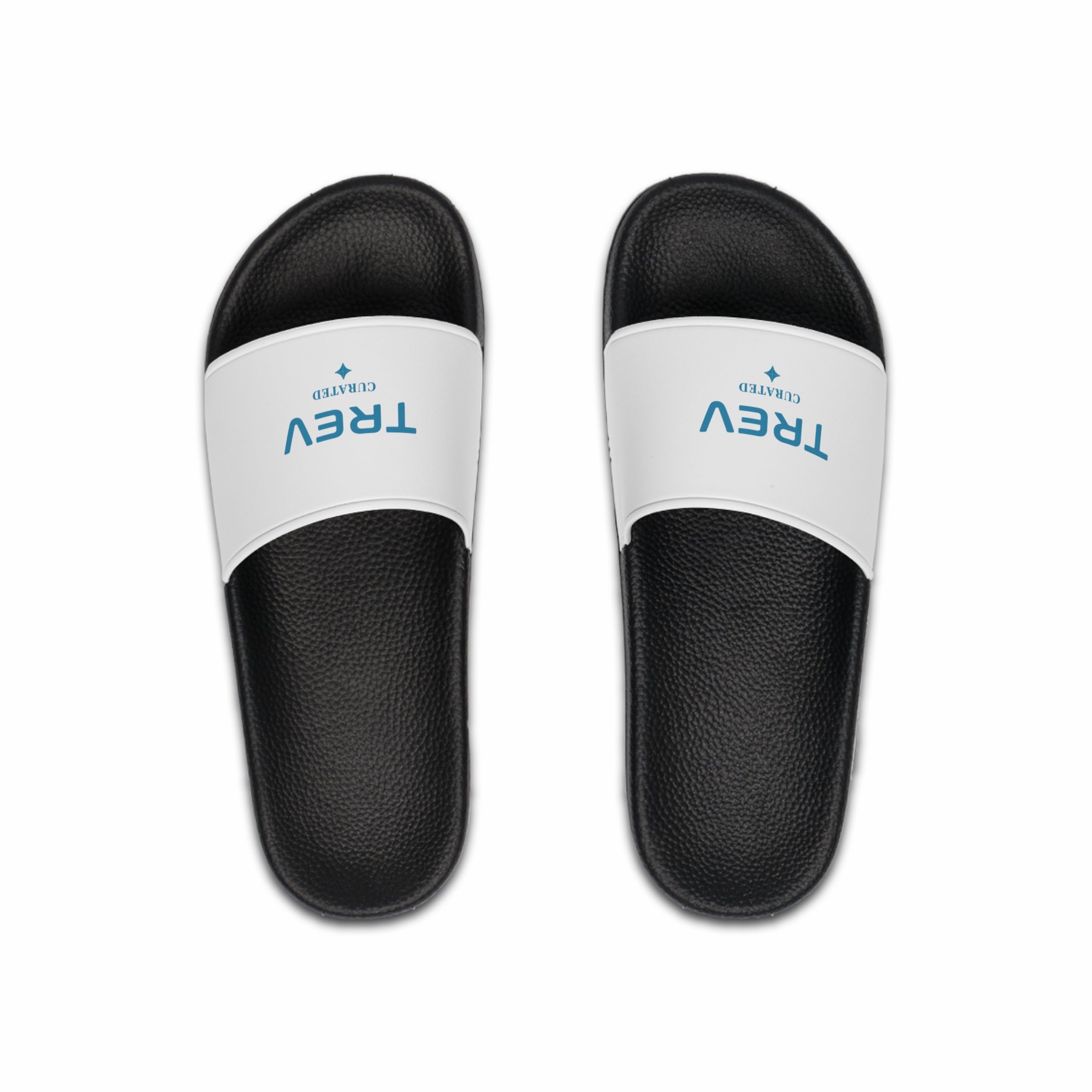 Claques TREV blanches et cyan pour hommes