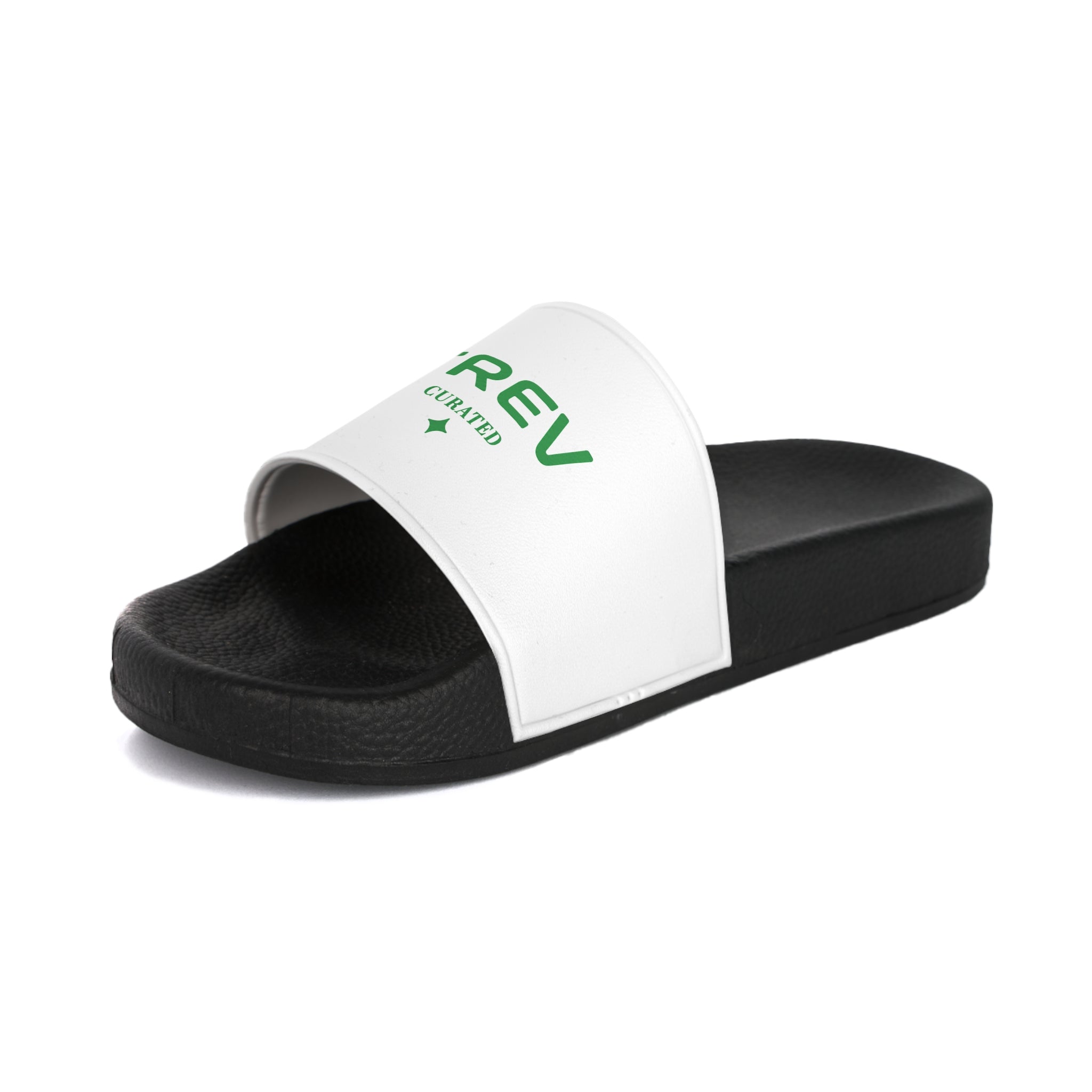 TREV Men's White Slide Sandals