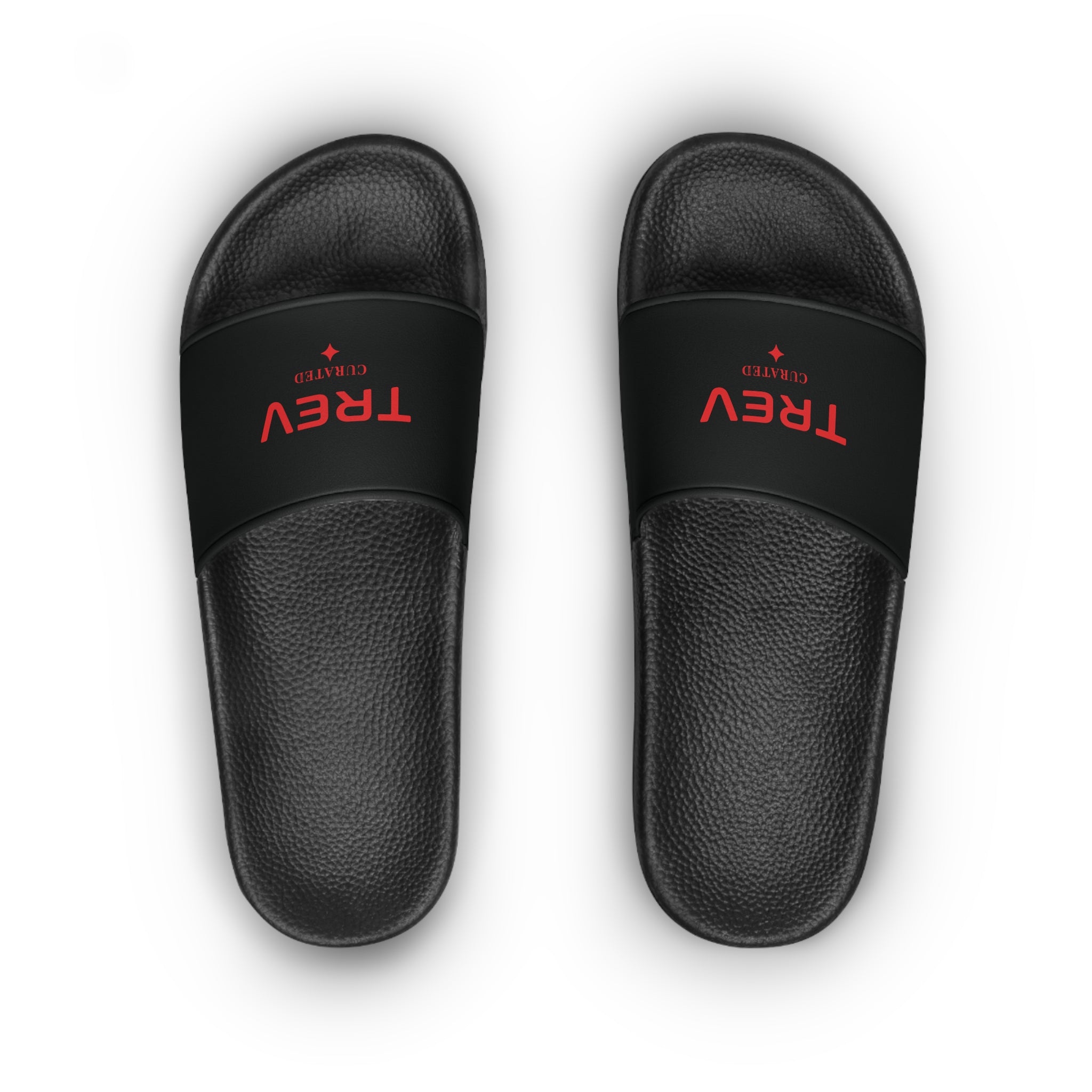 TREV Women's Black Slide Sandals