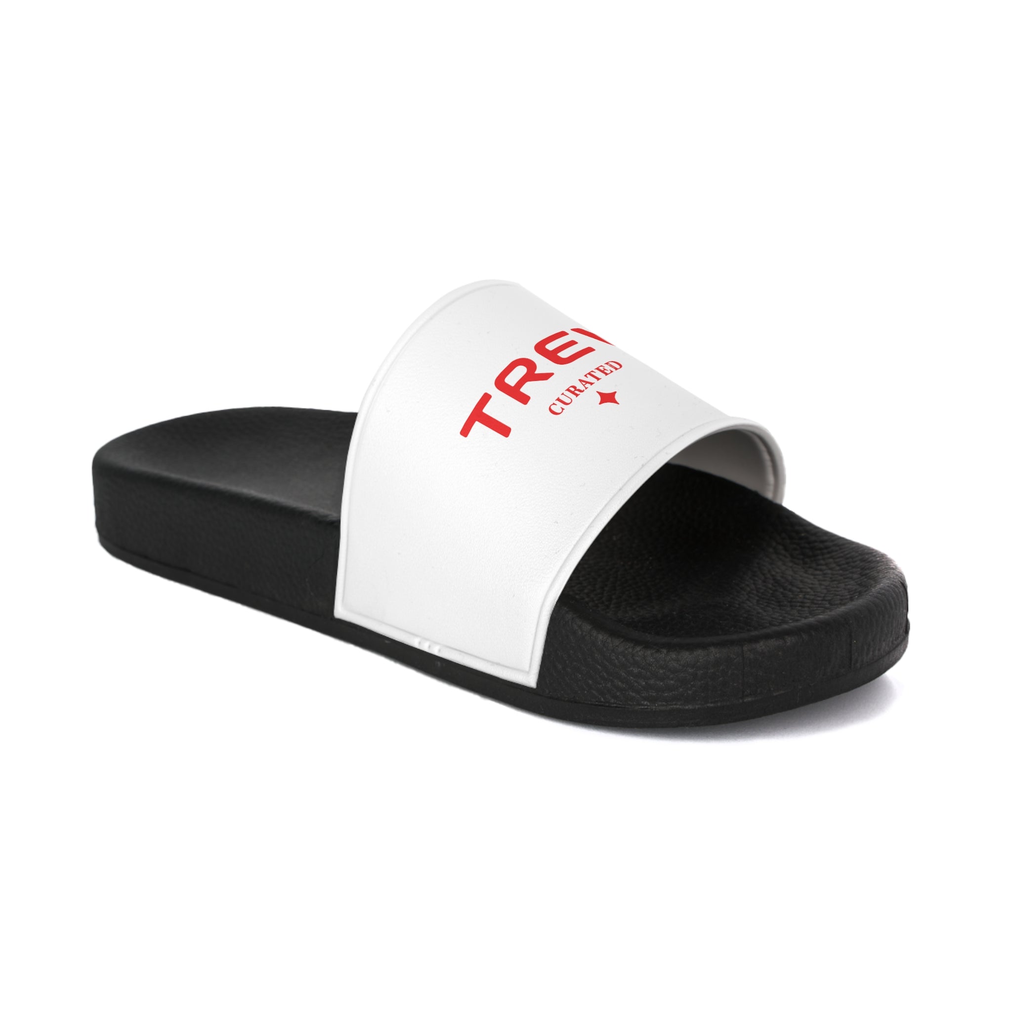 Sandales compensées TREV blanches/rouges pour femme