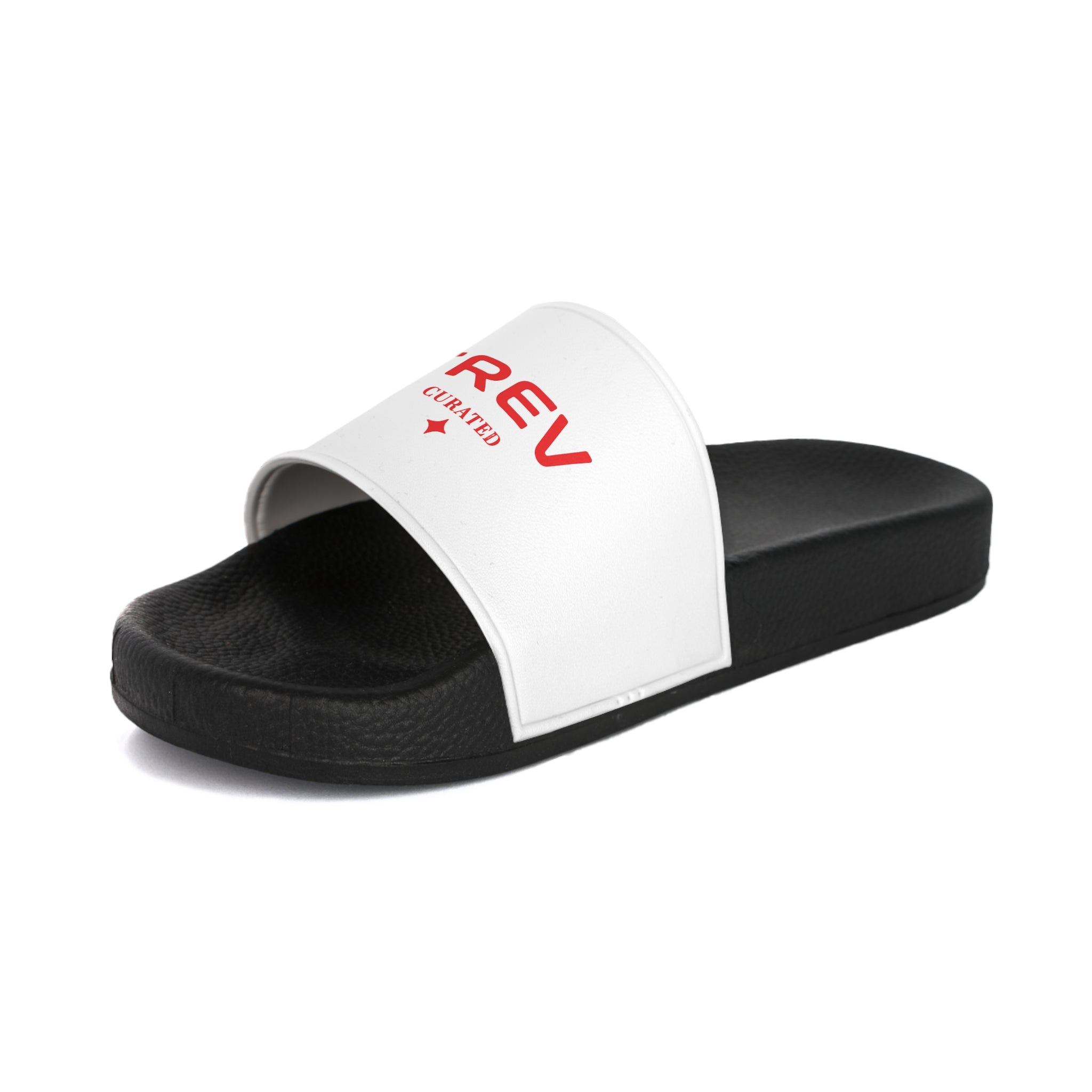 TREV Men's White Slide Sandals