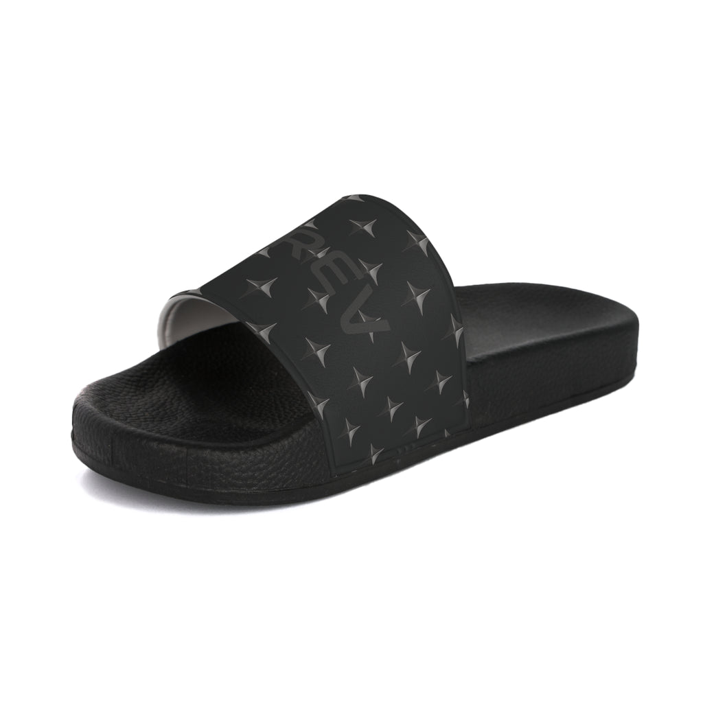 TREV Men's Black Slide Sandals
