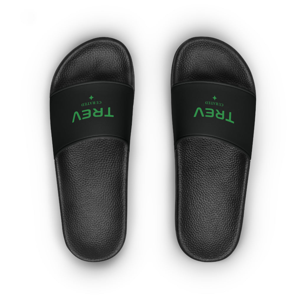 TREV Women's Black Slide Sandals