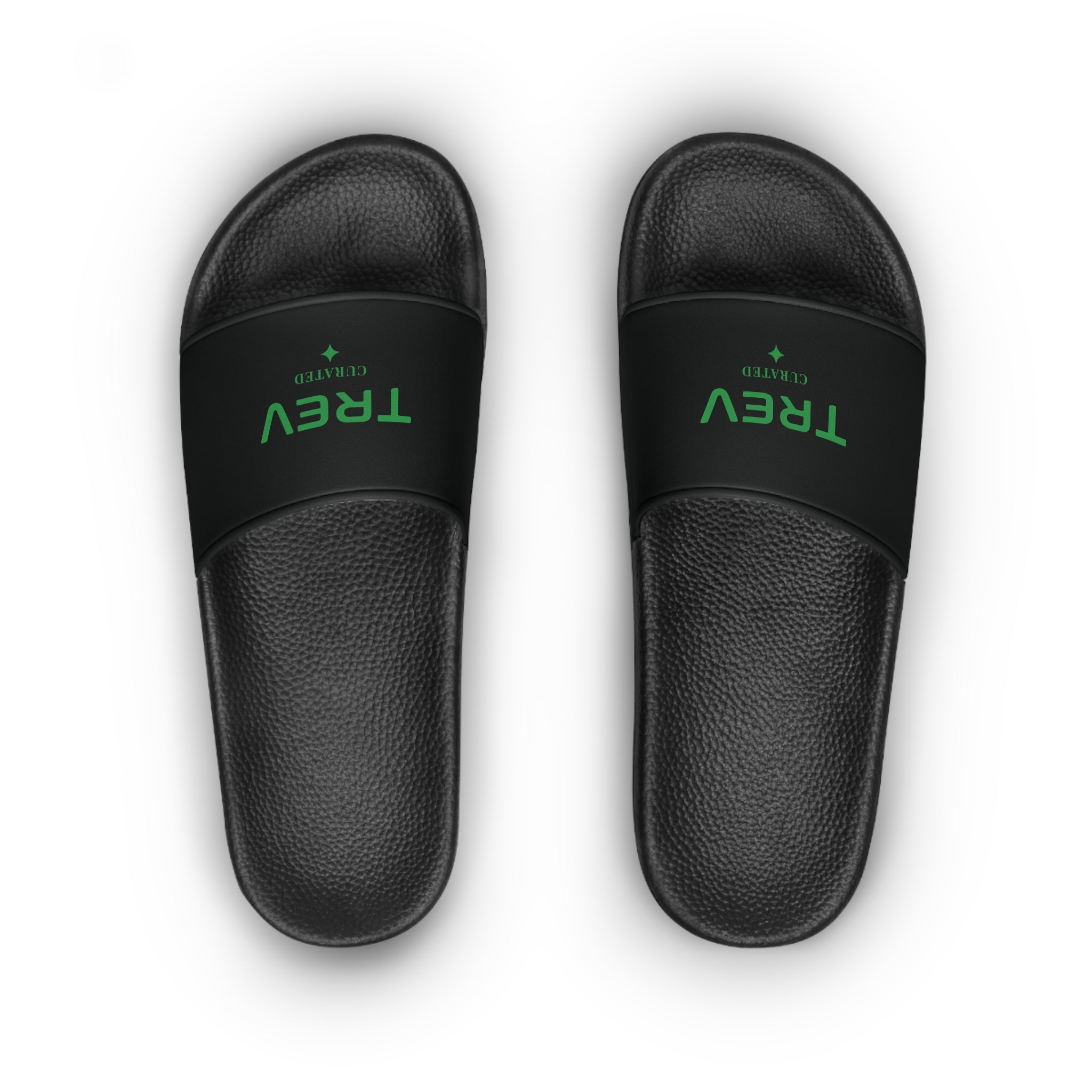 TREV Women's Black Slide Sandals