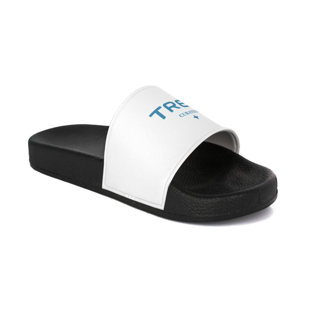 TREV Men's White Slide Sandals