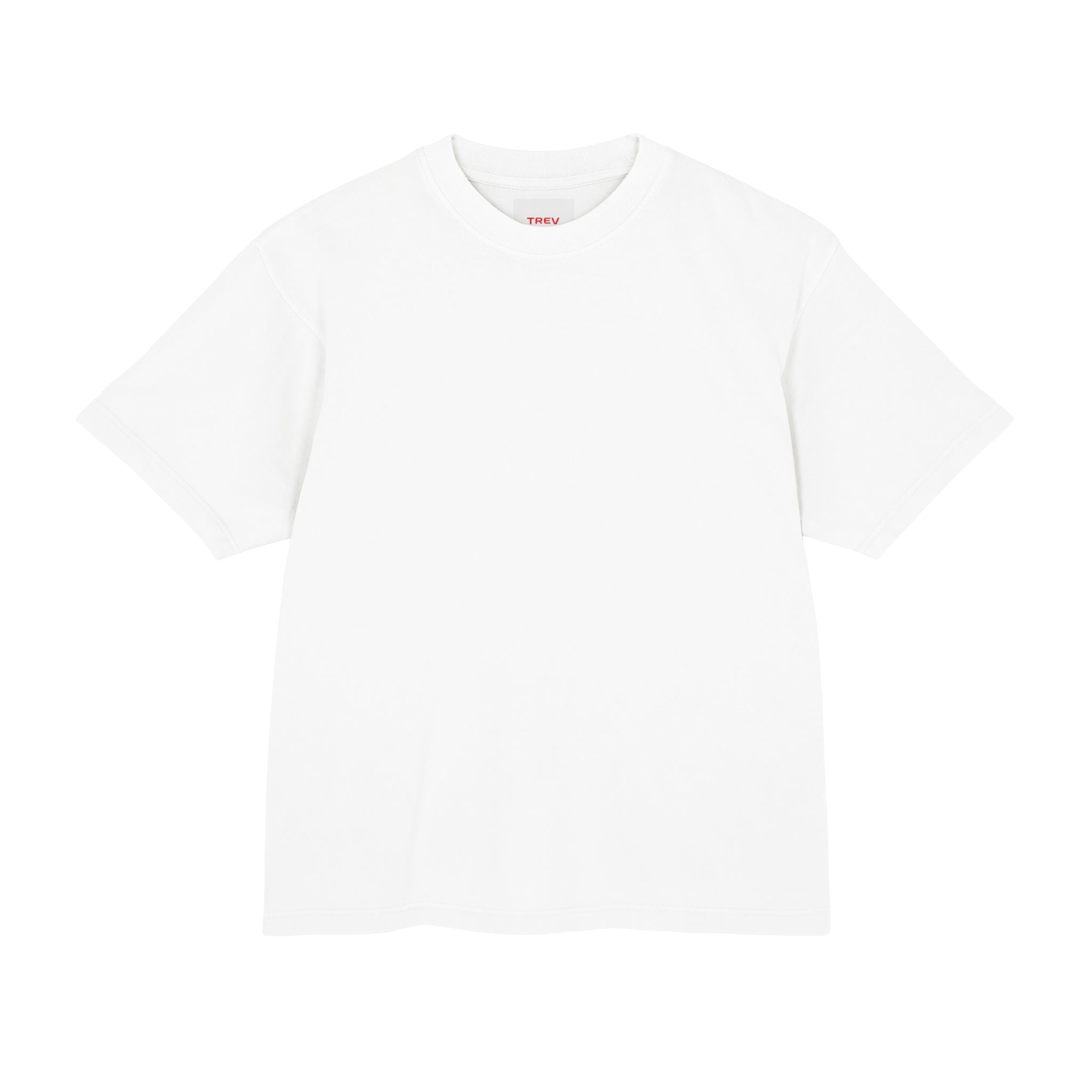 T-shirt urbain blanc/rouge TREV Curated