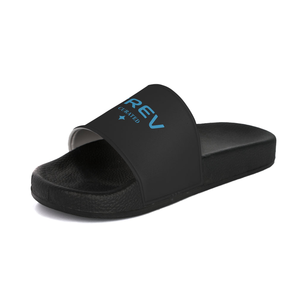 TREV Men's Black Slide Sandals