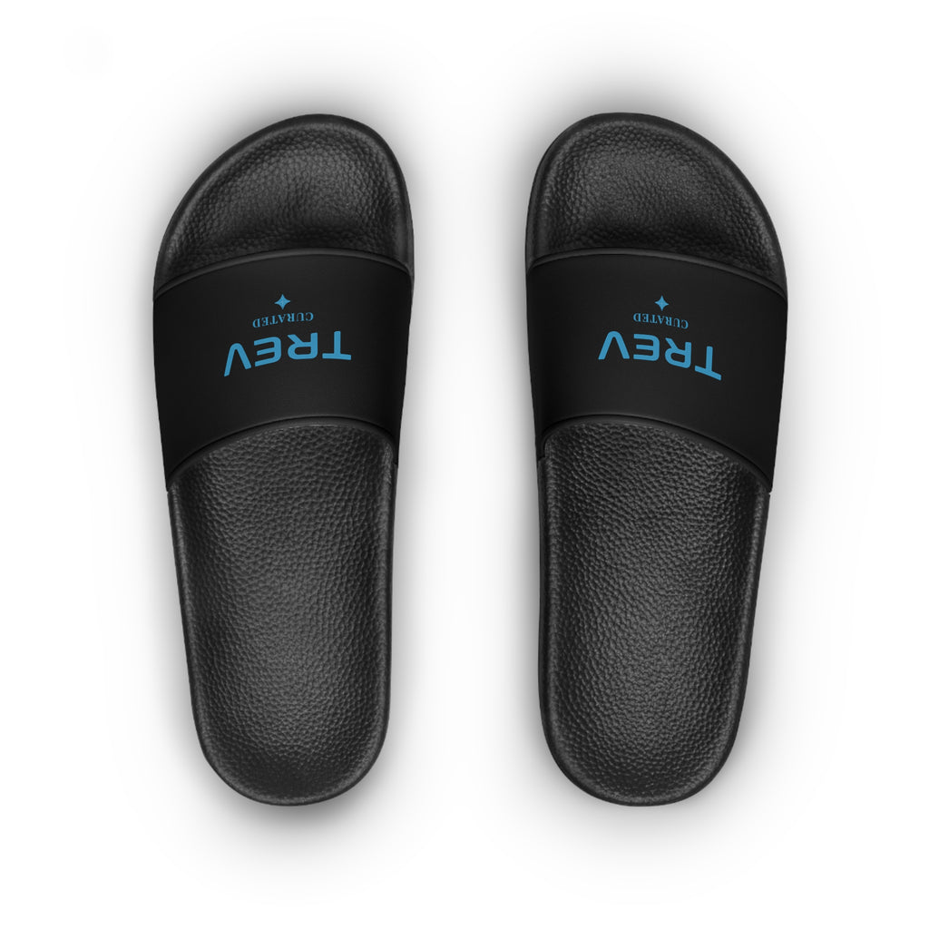 TREV Men's Black Slide Sandals