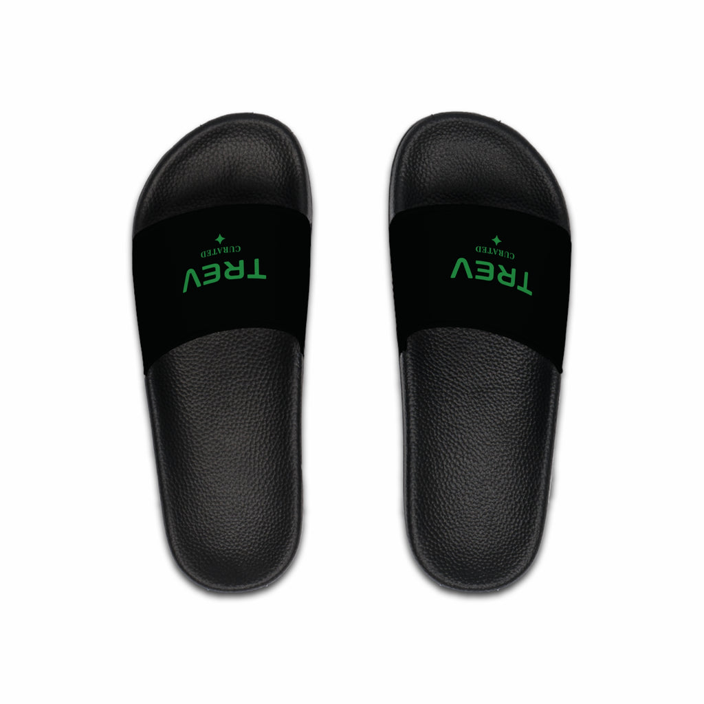TREV Men's Black Slide Sandals