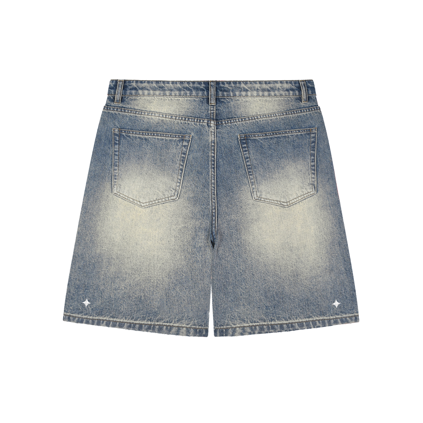 TREV Club's Owner Faded Distressed Baggy Denim Shorts (Limited)