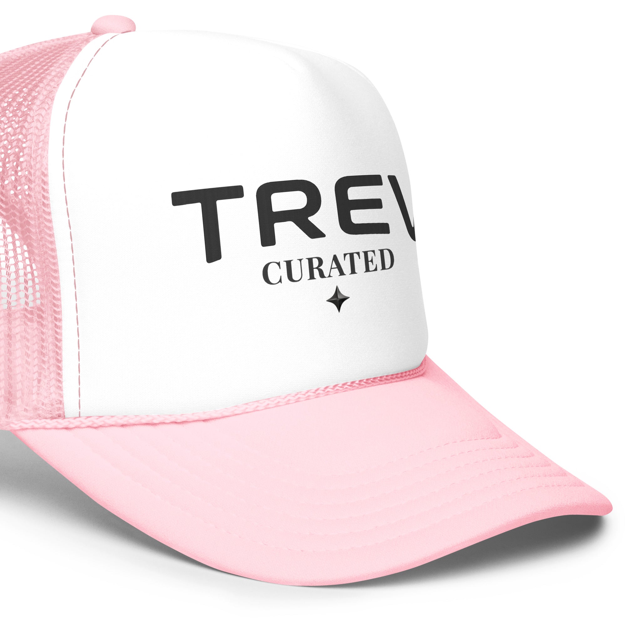 Casquette Trucker en Mousse Rose TREV